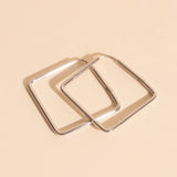Diamond Rounded Huggie Hoop Earrings