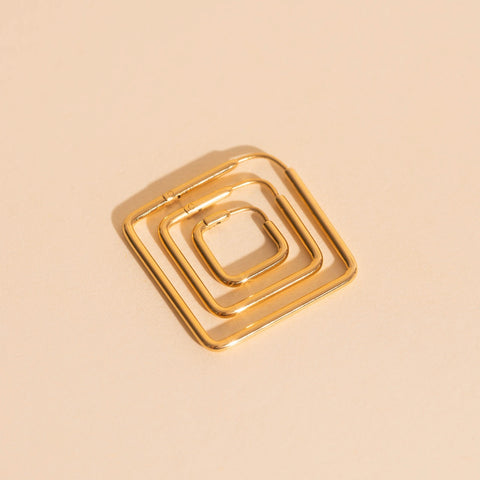 Diamond Rounded Huggie Hoop Earrings