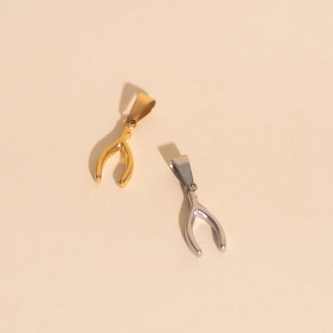 Wishbone Necklace Charm