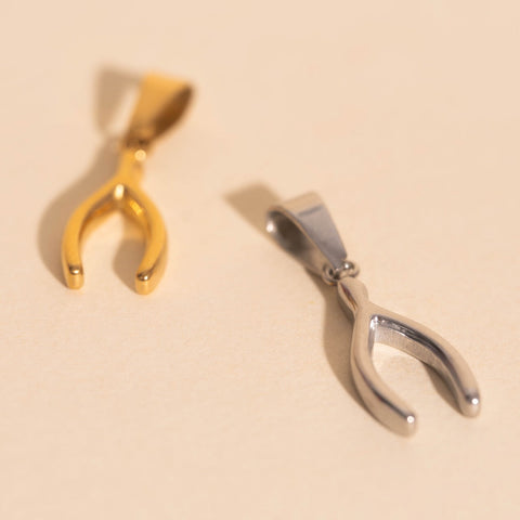 Wishbone Necklace Charm