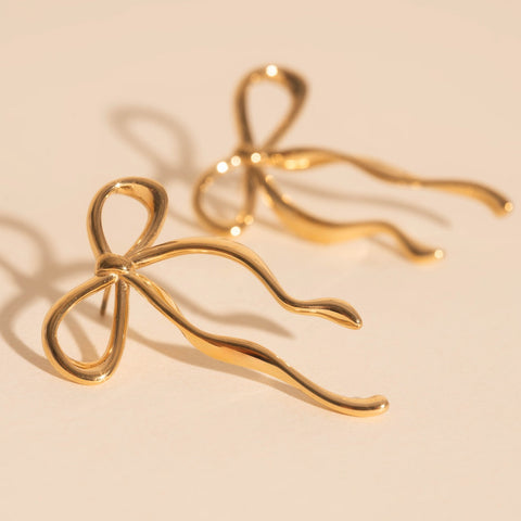 Jumbo Bow Stud Earrings