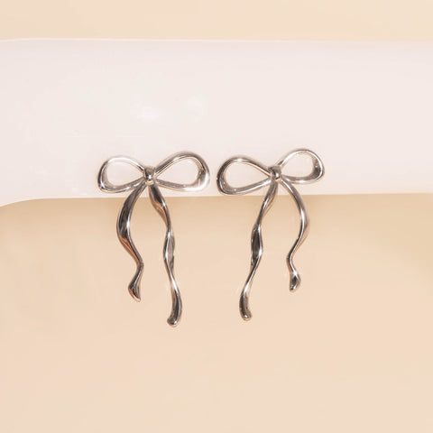 Jumbo Bow Stud Earrings