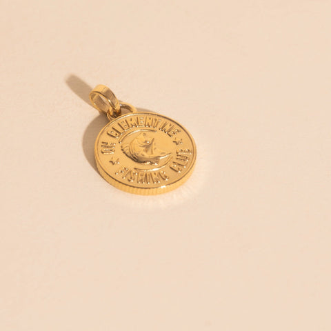 Fishing Club Necklace Charm