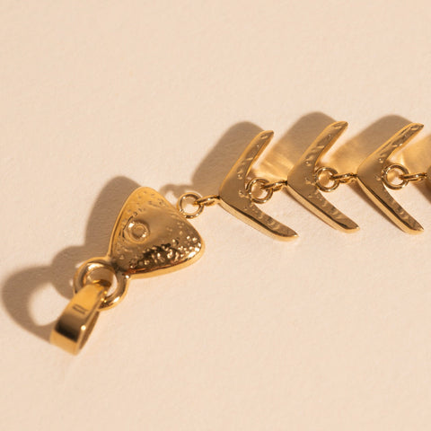 Fishbone Necklace Charm
