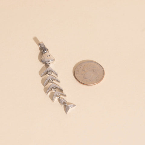 Fishbone Necklace Charm