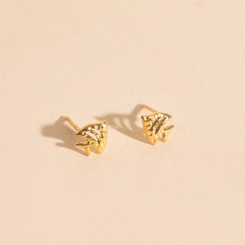 Angel Fish Stud Earrings