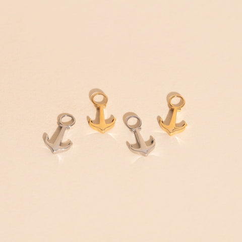 Anchors Aweigh Huggie Hoop Charms