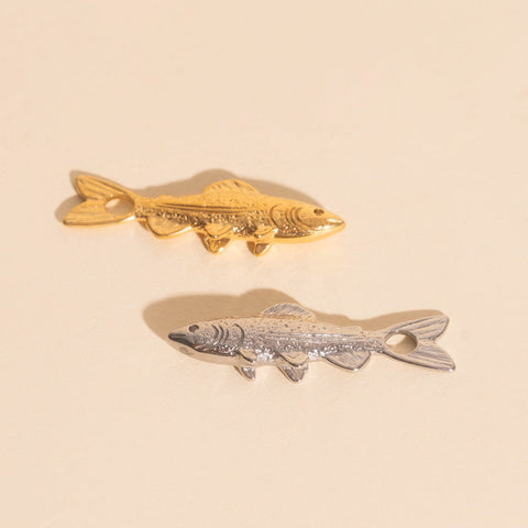 Trout Necklace Charm