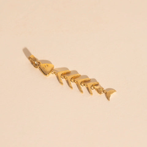 Fishbone Necklace Charm