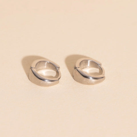 Chunky Teardrop Mini Huggie Hoop Earrings