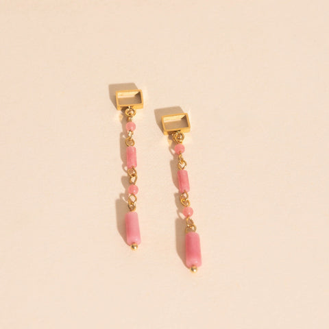 Pink Minnow Super Chunky Huggie Hoop Charms