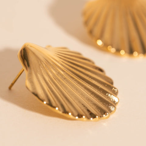 Jumbo Seashell Stud Earrings