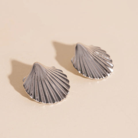 Jumbo Seashell Stud Earrings