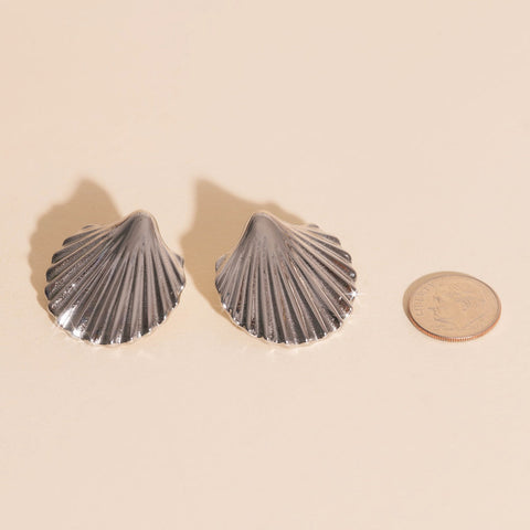 Jumbo Seashell Stud Earrings