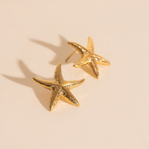 Jumbo Starfish Stud Earrings