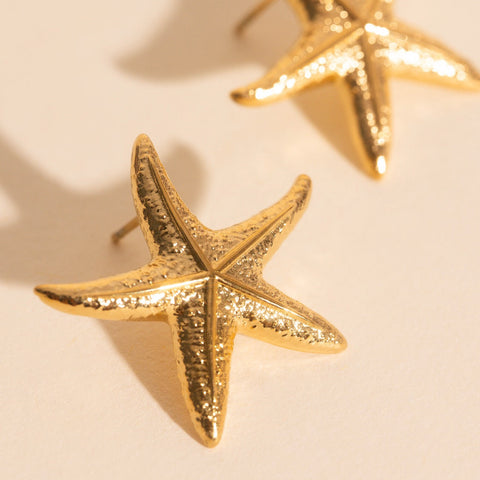 Jumbo Starfish Stud Earrings