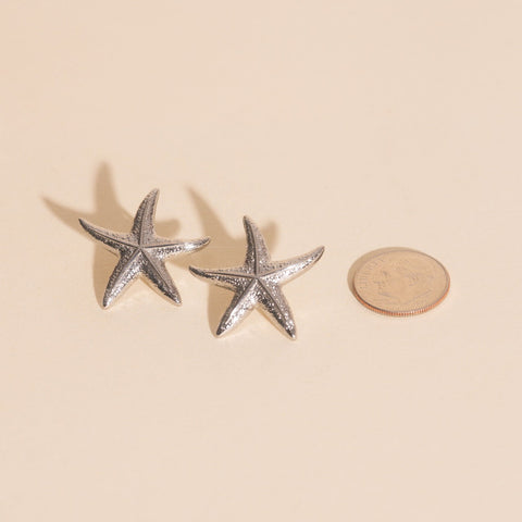 Jumbo Starfish Stud Earrings