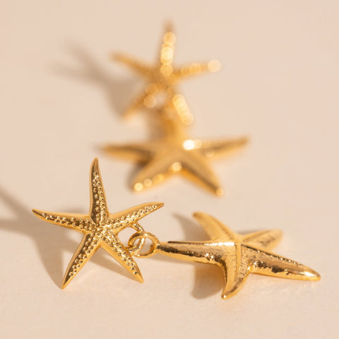 Starfish Dangle Stud Earrings