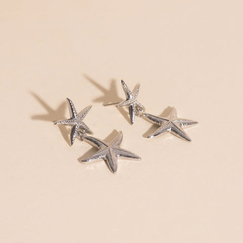 Starfish Dangle Stud Earrings