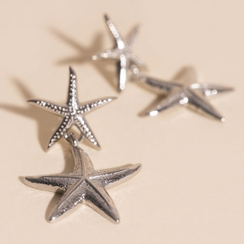 Starfish Dangle Stud Earrings