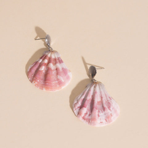 Seashell Dangle Stud Earrings