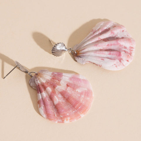 Seashell Dangle Stud Earrings