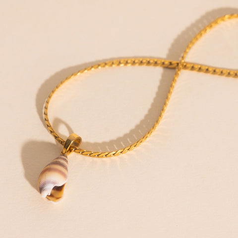 Spiral Shell Necklace Charm