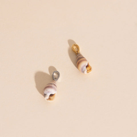 Spiral Shell Necklace Charm