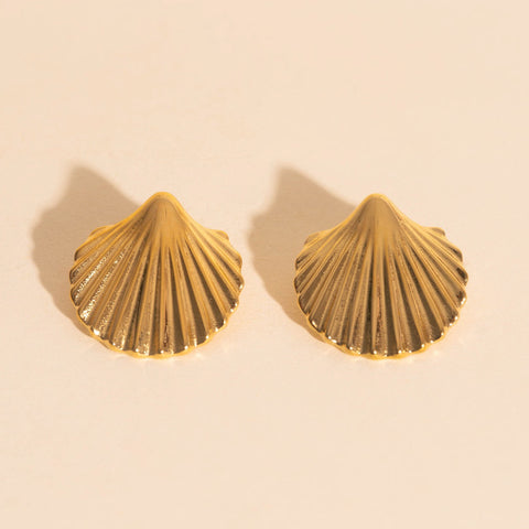 Jumbo Seashell Stud Earrings