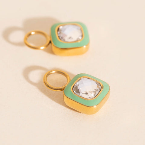 Showgirl Chunky Huggie Hoop Charm