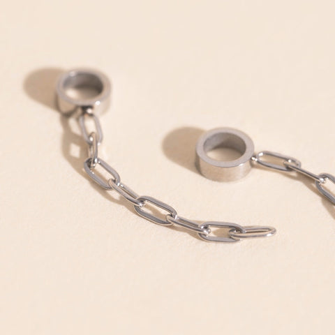 Chain Huggie Hoop Charms