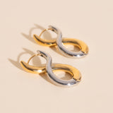 Infinity Chunky Rounded Huggie Hoop