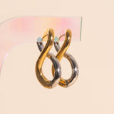 Infinity Chunky Rounded Huggie Hoop