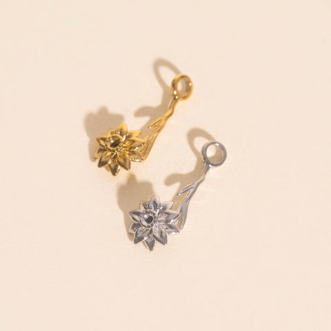 December Narcissus Birth Flower Necklace Charm