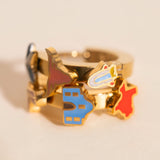 Texas 3D Huggie Hoop Earrings