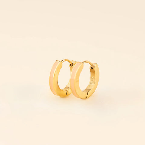 Color Huggie Hoop Earrings