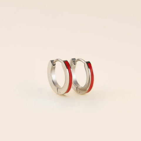 Color Huggie Hoop Earrings