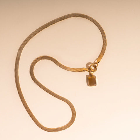 Golden Ember Necklace Charm