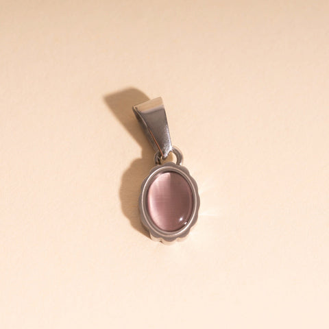 Haze Oval Necklace Charm