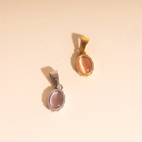 Haze Oval Necklace Charm