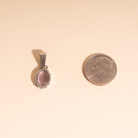 Haze Oval Necklace Charm