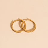 Circle Rounded Huggie Hoop Earrings