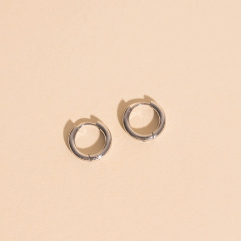 Titanium Mini Rounded Huggie Hoop Earrings