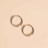 Titanium Circle Rounded Huggie Hoop Earrings