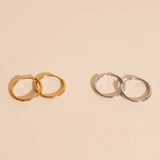 Circle Rounded Huggie Hoop Earrings