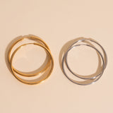 Circle Rounded Huggie Hoop Earrings