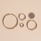 Circle Rounded Huggie Hoop Earrings