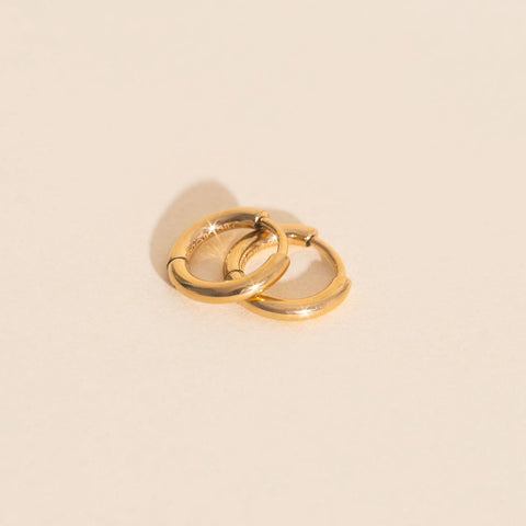 Titanium Mini Rounded Huggie Hoop Earrings