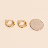 Mini Rounded Huggie Hoop Earrings