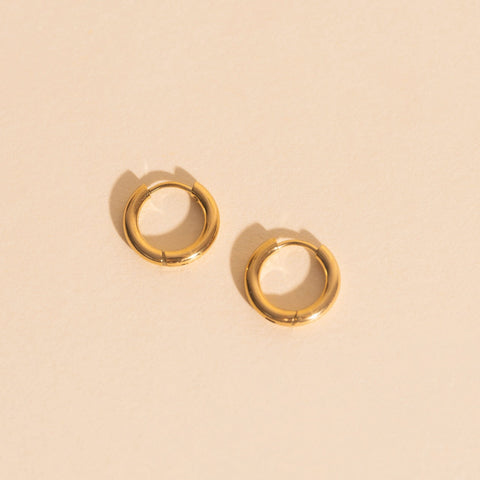 Titanium Mini Rounded Huggie Hoop Earrings